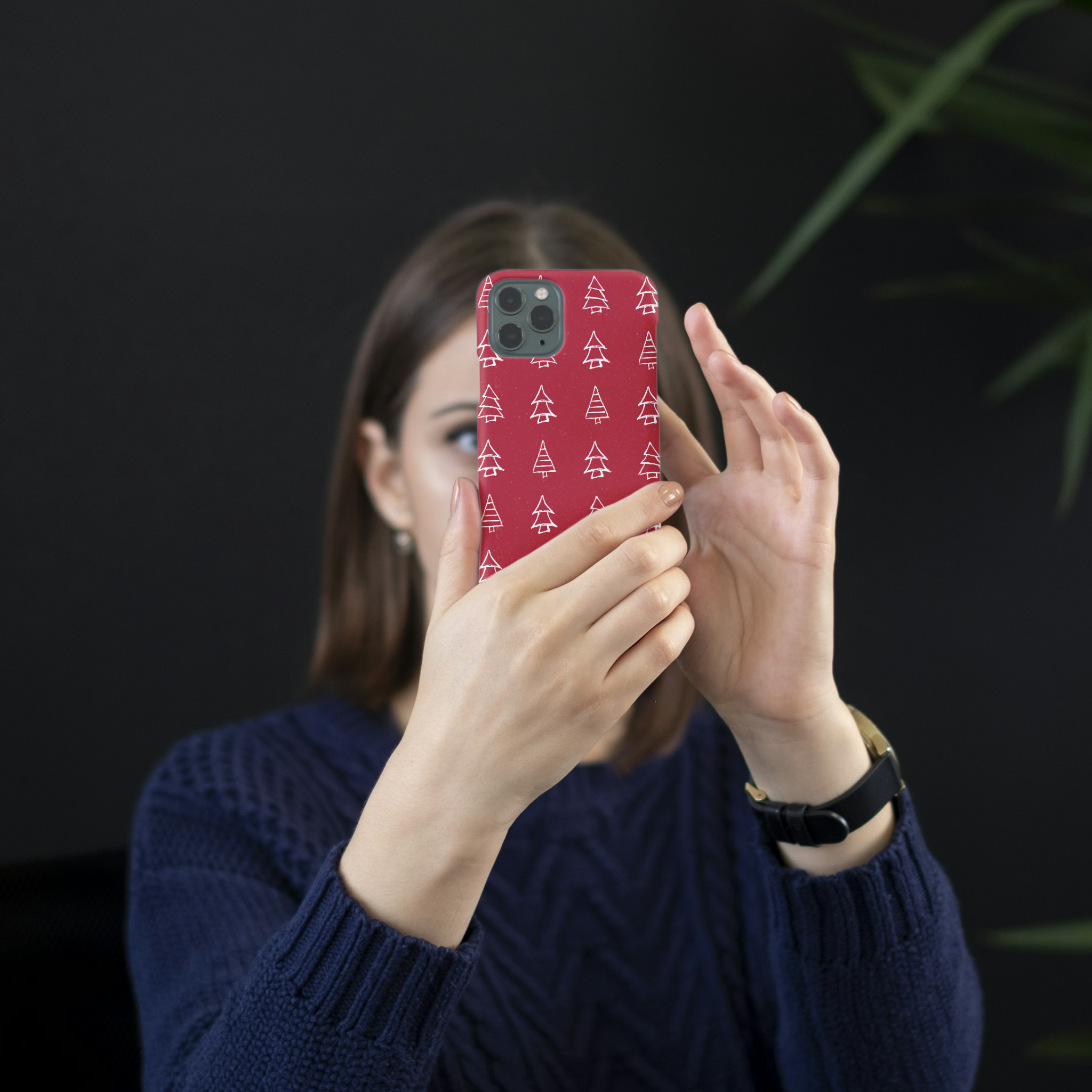 Sketch of Christmas iPhone Case